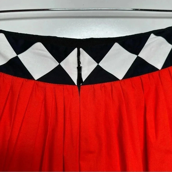 Kate Spade Geo Border Poplin Midi Skirt Size 0 - Picture 11 of 13
